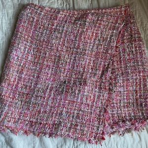 Forever 21 plaid mini a-symmetrical skirt